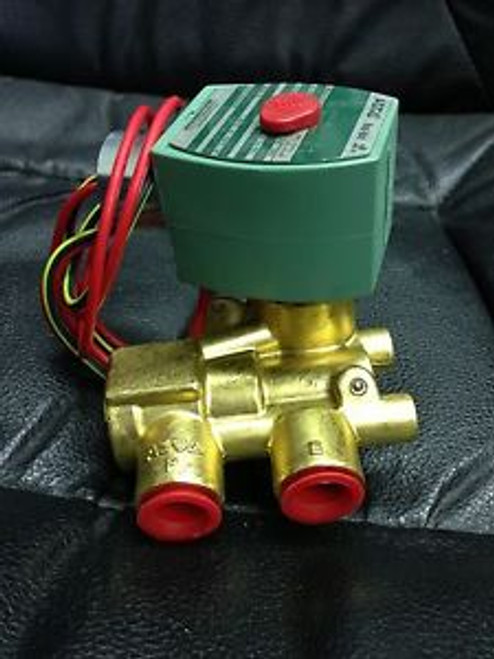 NEW Asco Valve RED HAT 8321G002 Solenoid Valve,3 Way,nc,brass,3/8 In