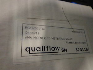 VALVE, QUALIFLOW Q444711, VMV MODU C T3 METERING VALVE