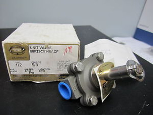 NEW PARKER GOLD RING SOLENOID VALVE 08F23C6140ACF NPT 1/2 0/150 ORIFICE 5/8