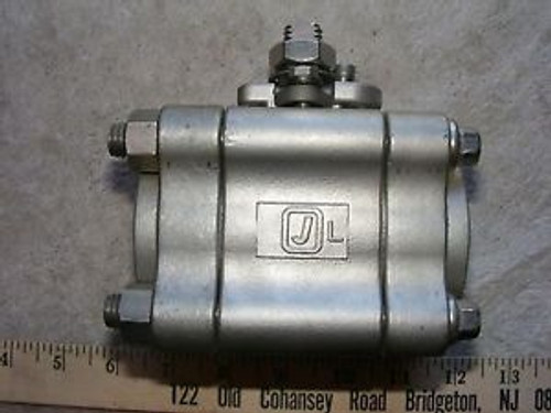 JAMESBURY Stainless Steel 4A3600XTB2 1,200 PSI 1 1/2 NPT THREADED BALL VALVE