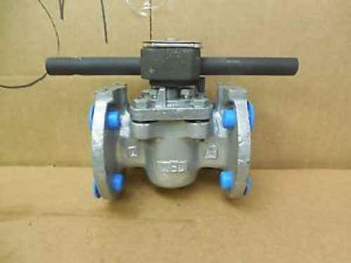 Tufline Monel 1 Flange 4-Bolt Valve C20392 Class 150 TFE Body New