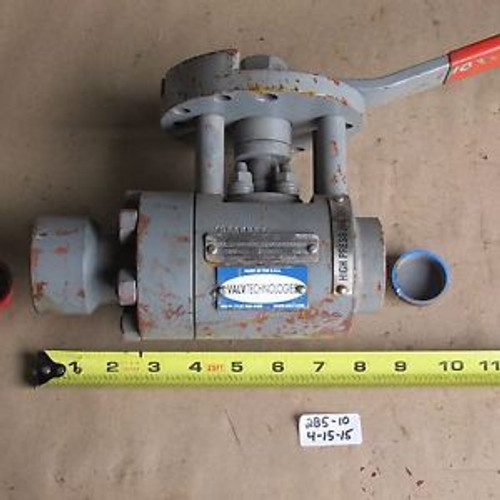 NEW VALVTECHNOLOGIES 1 BALL VALVE  VOL1-SW-ST-L010-004AA-002  F22  3100#