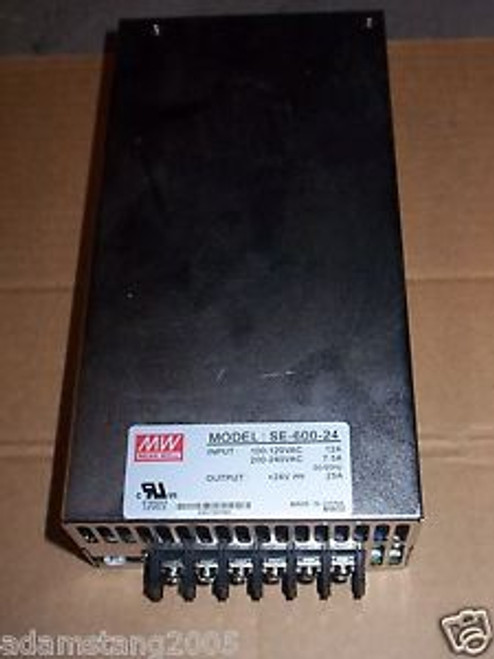 NEW MEANWELL MEAN WELL SE-600-24 DC POWER SUPPLY