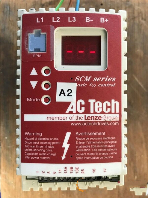 Ac Tech Sm415 Drive - 1.5Hp/1.1Kw 400/480 Volts 50-60Hz 3 Phase Input