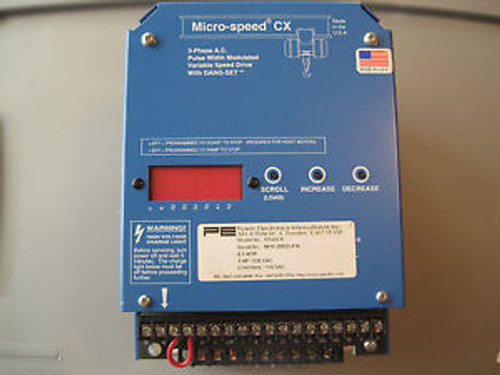 POWER ELECTRONICS MICROSPEED CX M123CX VARIABLE SPEED DRIVE 3-PHASE GANG-SET