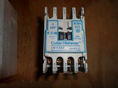 CUTLER HAMMER CN15AN3 SERIES A1 CONTACTOR 9 AMP 3 POLE NEW IN PACKAGE