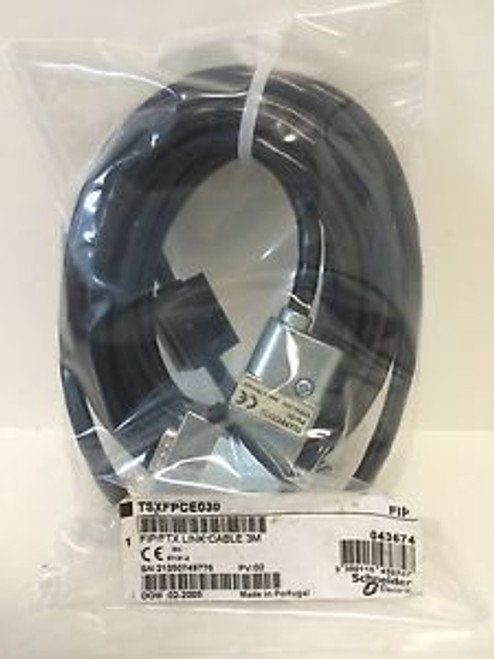 NEW SCHNEIDER 3M FIP/FTX LINK CABLE TSXFPCE030