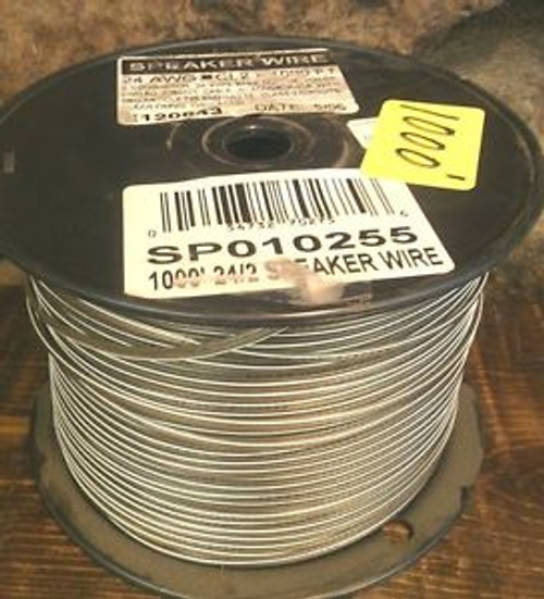 1000 Ft. 24/2 Awg Speaker Wire - 2 Conductors - Ships From The Us