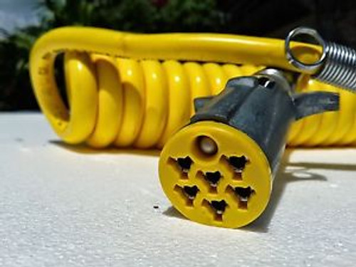 12 Ft., 7 Way Plug Iso Electrical Coil,12 Leads,Yellow Jacket,19922