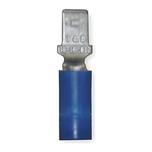 Male Disconnect, Blue, 16 To 14 Awg, Pk100