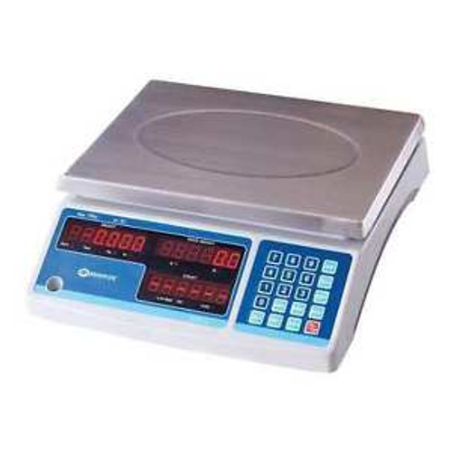 MEASURETEK 12R985 Counting Scale,SS Pltfrm,30kg/60 lb. Cap