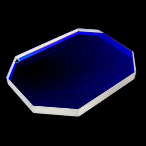 Blue Reflective Polygonal Shaped Optical Laser Beam Splitter