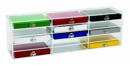 Heathrow Scientific HD159890B Acrylic Clear Storage Rack, 50-Place and 100-Place