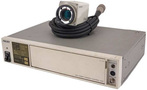 Sony DXC-760MD 3CCD Lab Microscope 3-Chip Color Video Camera Head +Control Unit