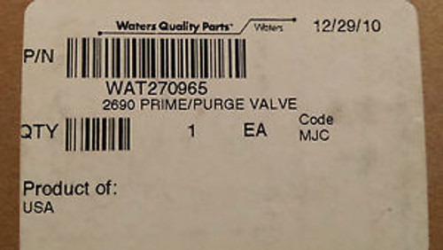 Waters 2690 PRIME/PURGE VALVE - WAT270965