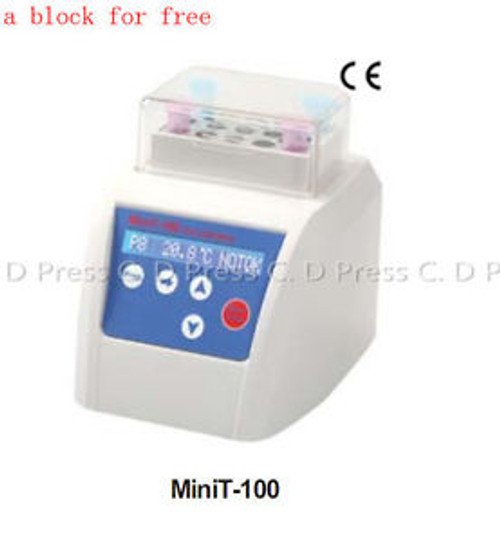 High Quality MiniT-100 Dry Bath Incubator LCD Display +5~100 Degree