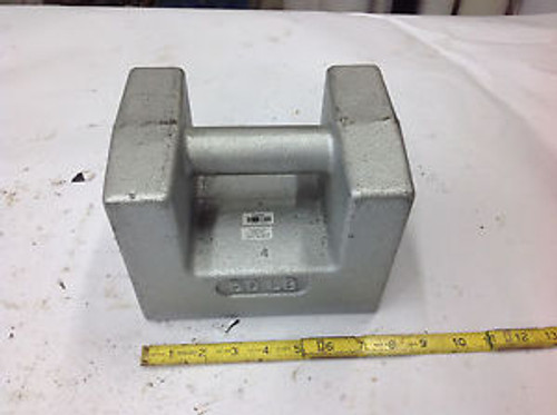 Troemner 50 Lb Scale Calibration Weight Standard Cast Iron Grip Handle.