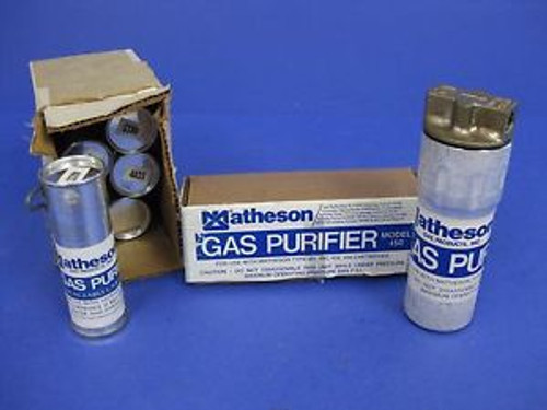 Matheson 450 Gas Purifier w/ (6) 452 Gas Purifier Replacement Cartridges, NEW