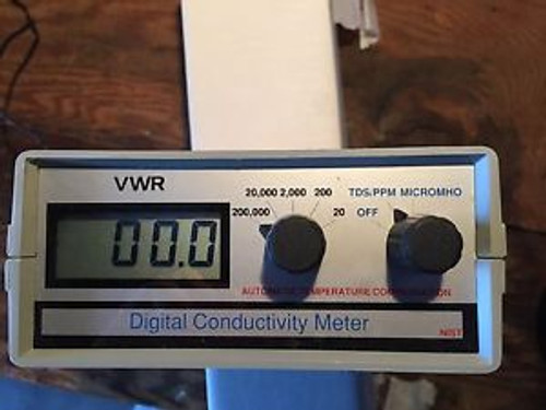 Portable VWR Conductivity, Total Dissolved Solids Meter with Power Supply