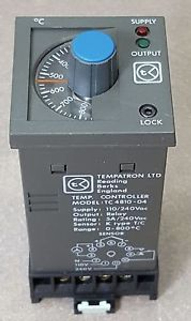 TEMPATRON LTD Temperature Controller TC4810-04 W/base. 110/240Vac, 0-800 C