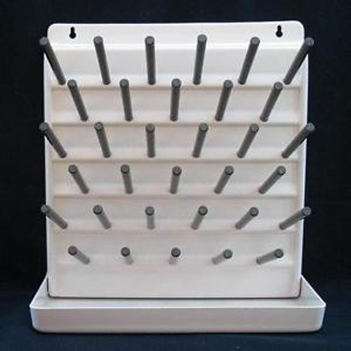 Bottle Drying Rack Drain 33 Peg Board Lab Test Tubes Homebrewing Pegboard