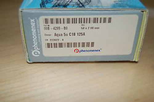 New HPLC Column  Phenomenex  Aqua C18 125A 5u 50x2 mm 00B-4299-B0