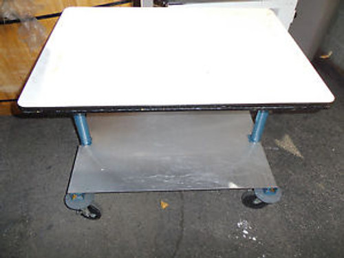 Metal Frame Laboratory Assistant Table Rolling Lab Cart Shop Cart