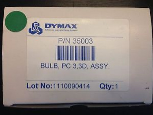 NEW DYMAX SPARE LAMP P/N 35003 ULTRAVIOLET LIGHT UV OPTICS