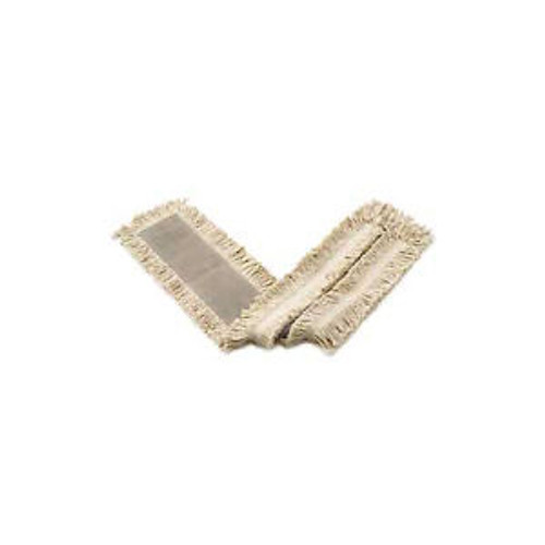 Rubbermaid Dust Mop Heads, Blended, White, 24 X 5, Cut-end, Blended Yarn - RCPL1