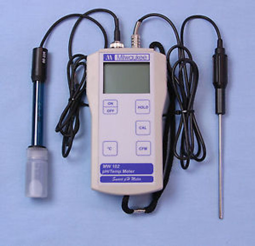 Milwaukee MW102 Digital pH Temp Meter w/ ATC