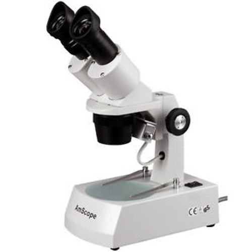 AmScope SE306R-A 20X-40X Binocular Stereo Microscope with 2 Halogen Lights