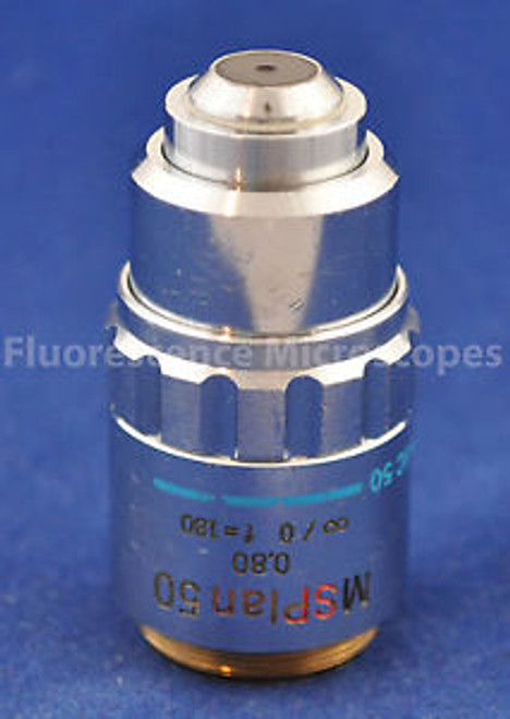 Olympus MSPlan 50x /.80 Infinity/0 Metallurgical Microscope Objective