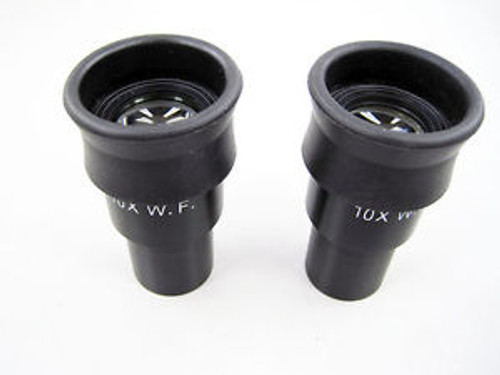 X2 10X WF WIDE FIELD STEREO MICROSCOPE EYEPIECES OCULARS WITH EYE GUARDS OPTICS
