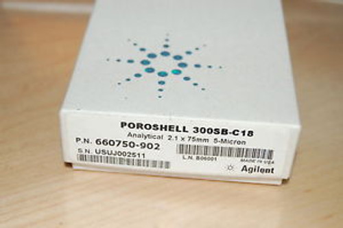 New HPLC column  Agilent  Poroshell 300SB-C18 5 um 2.1x75 mm 660750-902 opened