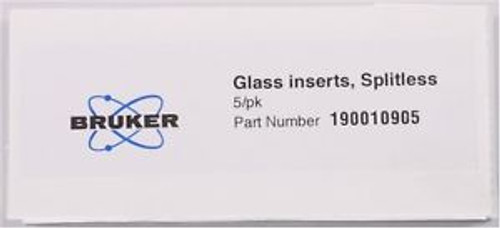 NEW OEM Agilent/Varian/Bruker 190010905 Injector Glass Liner Splitless (5/PACK)