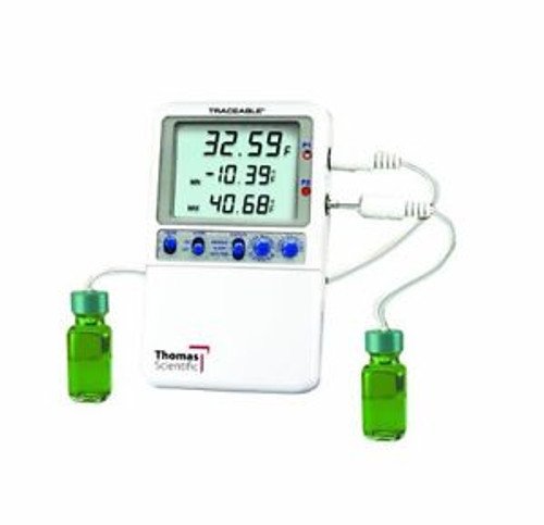 Thomas Traceable Hi-Accuracy Refrigerator Thermometer, with 2 Bottle Probe, -58