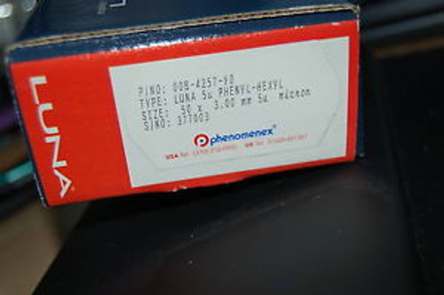 New Phenomenex HPLC column Luna Phenyl-Hexyl 5 um 3.x50 mm  00B-4257-Y0