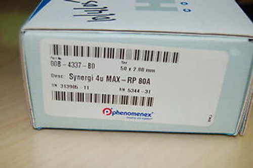 New HPLC Column  Phenomenex Synergi Max-RP 80A 4u 50x2 mm 00B-4337-B0