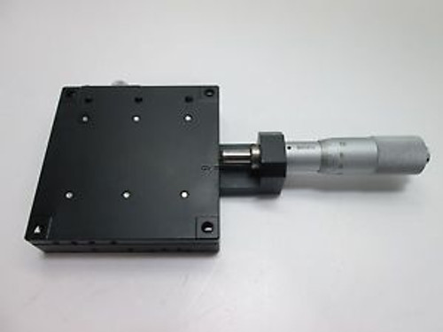 Suruga Seiki B11-80AZ Platform Micrometer Stage 80x80mm Perpendicular Meter