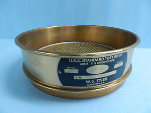 TYLER No. 12 (.7MM) USA STANDARD TEST SIEVE 8 BRASS  NEW  NICE