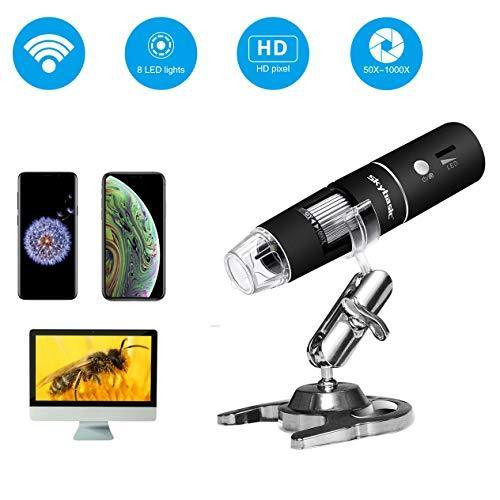 Wireless Digital Microscope, Skybasic 50X To 1000X Wifi Handheld Zoom Magnificat