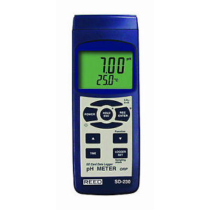 REED Instruments Model SD-230 Digital pH - ORP Data Logging Meter