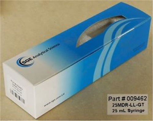 NEW SGE Analytical Science (P/N:009462) Syringe 25MDR-LL-GT 25mL