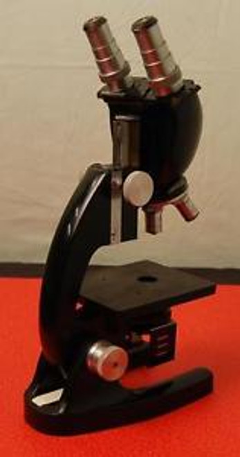 VINTAGE BAUSH AND LOMB MICROSCOPE  16033-445 1950S ?VIEW PHOTOS