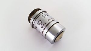 MICROSCOPE OBJECTIVE REICHERT PLAN ACHRO IRIS DIAPHRAGM 50X.80 OIL