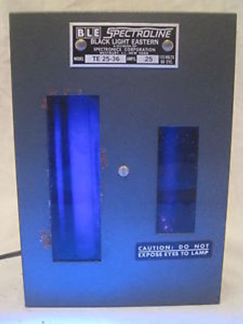 vintage BLE Spectroline Black Light Eastern TE 25-36 dual lamp Spectronics