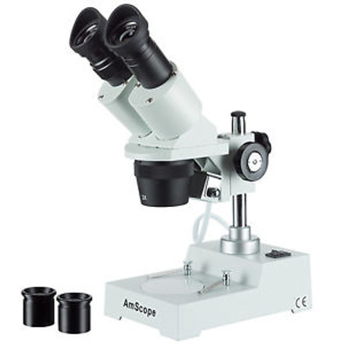 AmScope SE304R-PZ Sharp Forward Stereo Microscope 20X-40X-80X