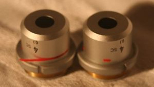 Nikon 4x 0.10 microscope objective ( two pieces)