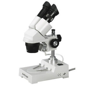 AmScope SE303-PY Sharp Stereo Microscope 10X-15X-30X-45X