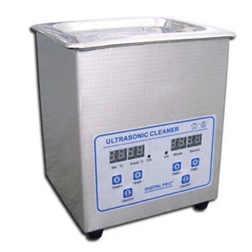 2L Ultrasonic Cleaner Heater Digital 50 W 40KHz Jewelry Dental CE ROHS